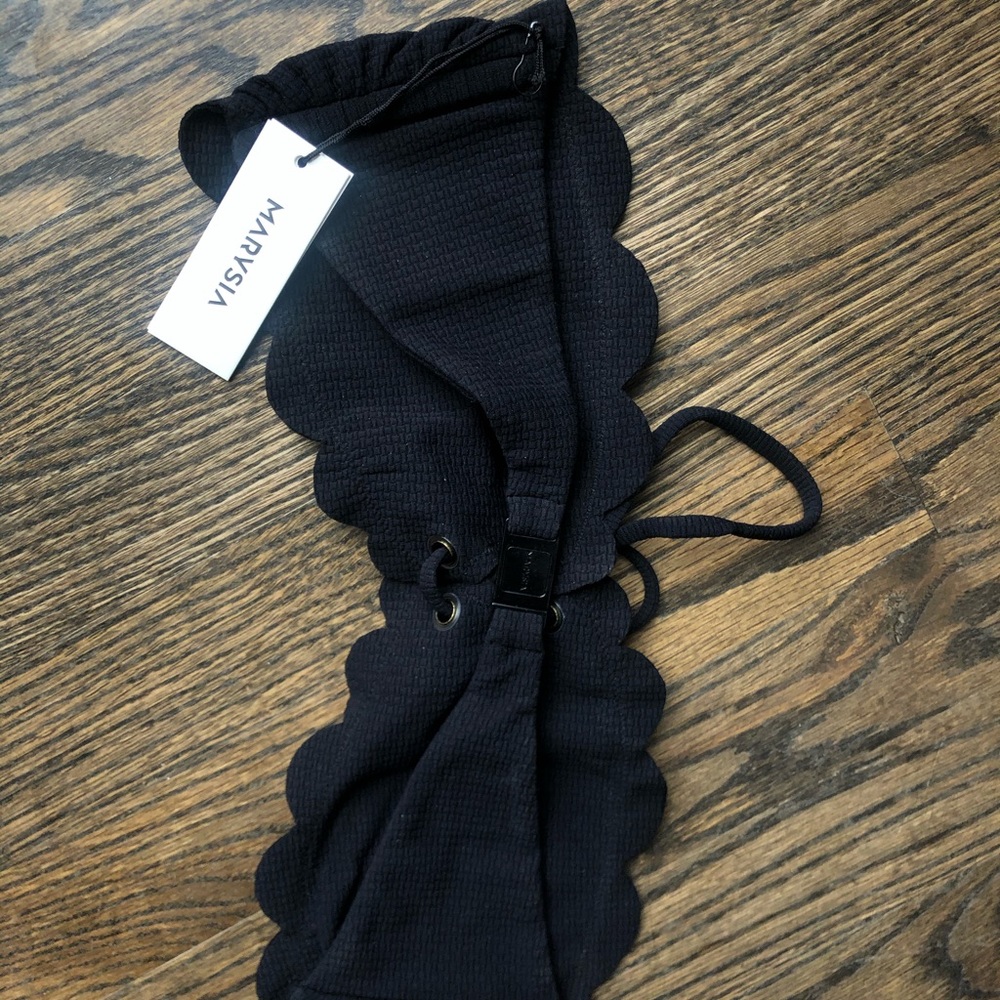 NWT SWIMCLEAN SUSTAINABLE ANTIBES TOP IN BLACK - Picture 6 of 6